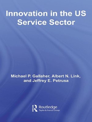 cover image of Innovation in the U.S. Service Sector